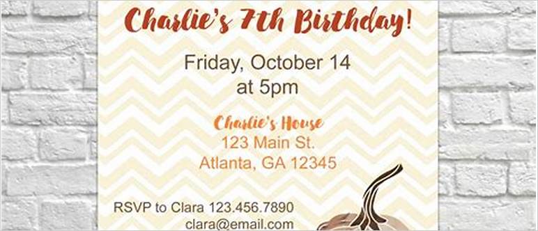 Fall birthday party invitations